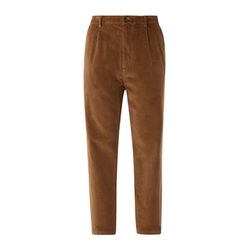 s.Oliver Red Label Relaxed fit: corduroy chinos  - brown (8592)