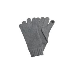 s.Oliver Red Label Cotton gloves with touchscreen function - gray (9730)