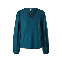 Q/S designed by Longsleeve with light puff sleeves  - blue (69W0)