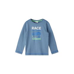 s.Oliver Red Label Longsleeve with racing print - blue (5283)