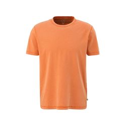 Q/S designed by T-shirt with round neck - orange (2375)
