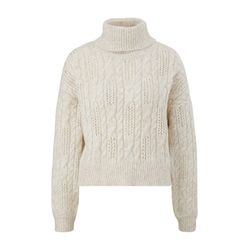 Q/S designed by Pullover mit Ajourmuster - beige (02W0)