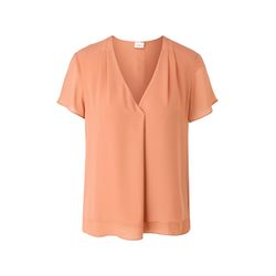 s.Oliver Black Label Short-sleeved blouse in a layered design - orange (2275)