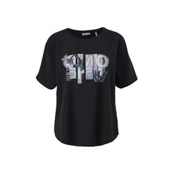 s.Oliver Red Label T-shirt with front print - black (99D0)