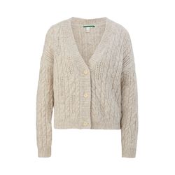 Q/S designed by Cardigan with an openwork pattern - beige (02W0)