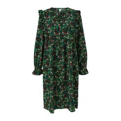 Q/S designed by Dress with allover print - green (76A5)