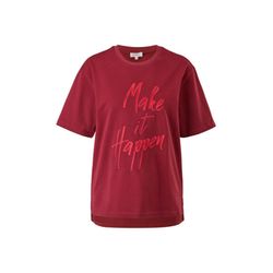 s.Oliver Red Label T-shirt en jersey à motif artistique - rouge (38D2)
