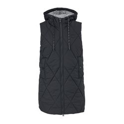 Q/S designed by Long vest with hood - black (9999)