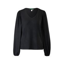 Q/S designed by Longsleeve with light puff sleeves  - black (99W0)