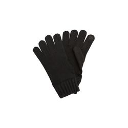 s.Oliver Red Label Cotton gloves with touchscreen function - black (9999)