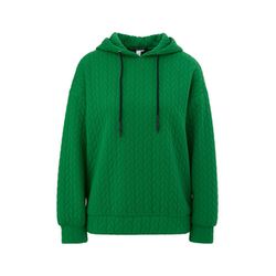 Q/S designed by Pattern structure sweatshirt - green (7603)