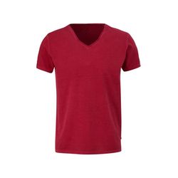 Q/S designed by T-shirt avec col en V  - rouge (3640)