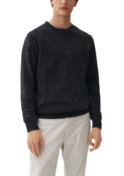 s.Oliver Red Label Sweater with an inside-out look - gray (98W1)