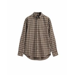 Gant Chemise à carreaux en flanelle Regular Fit - brun (335)