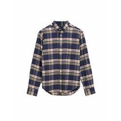 Gant Regular Fit Flannel Check Shirt - blue (423)