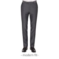 Carl Gross Modern Fit: Suit Trousers Sascha - gray (82)