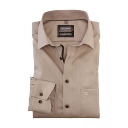 Olymp Business Shirt Comfort Fit - brown/beige (22)