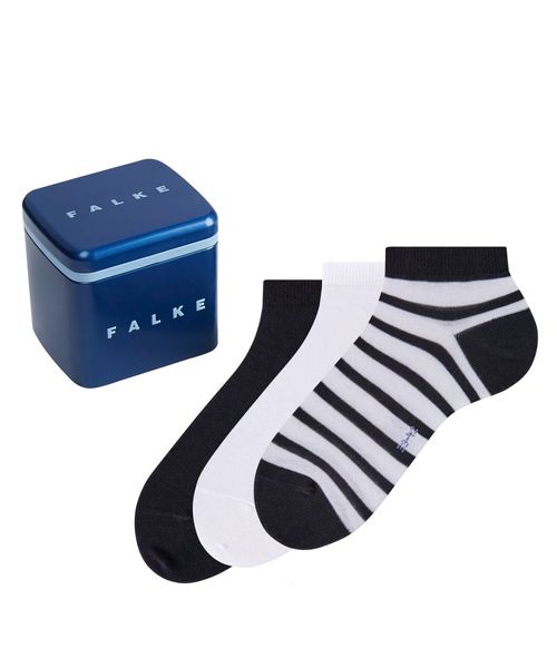 Falke Sneakers socks Happy Box 3-Pack - white/blue (0020)
