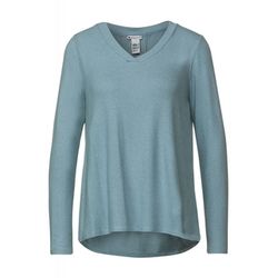 Street One V-neck sweater - blue (14394)