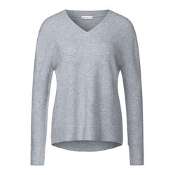 Street One V-neck sweater - gray (14172)
