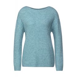 Street One Sweater with structure - blue (14394)