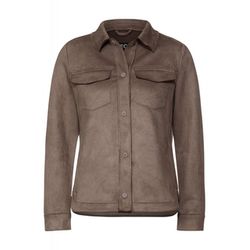Cecil Velour Overshirt - brown (14082)