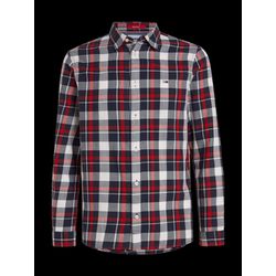 Tommy Jeans Essential Check Shirt - red (XNL)