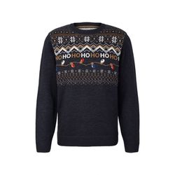 Tom Tailor Knitted christmas jumper - blue (30805)