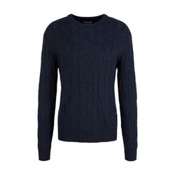 Tom Tailor Pull en tricot de câble - bleu (13160)