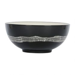 SEMA Design Salad bowl - white/black (Noir)