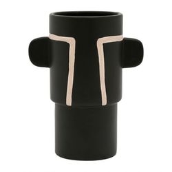SEMA Design Vase (Ø17x10.5x20.5cm) - Arty Folk - schwarz (Noir)