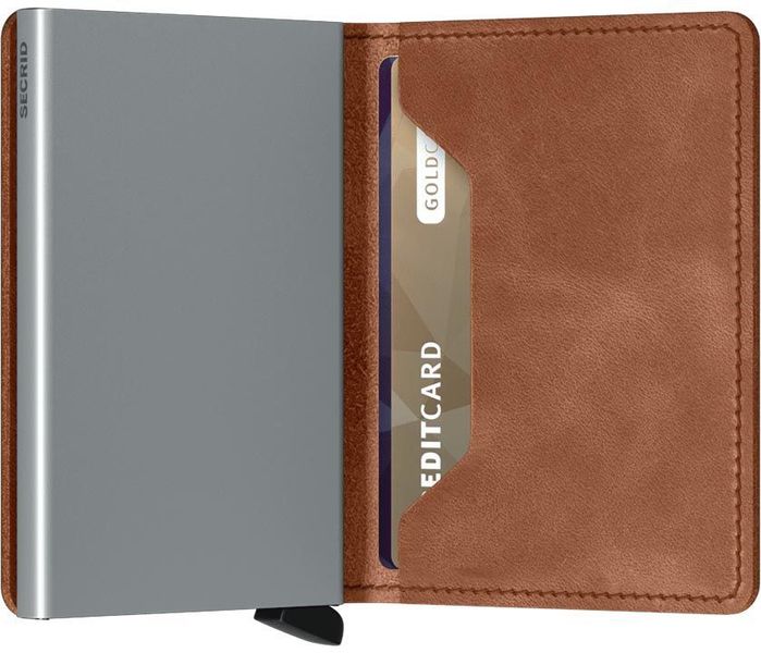 Secrid Slim Wallet Vintage (68x102x16mm) - braun (COGNAC S)