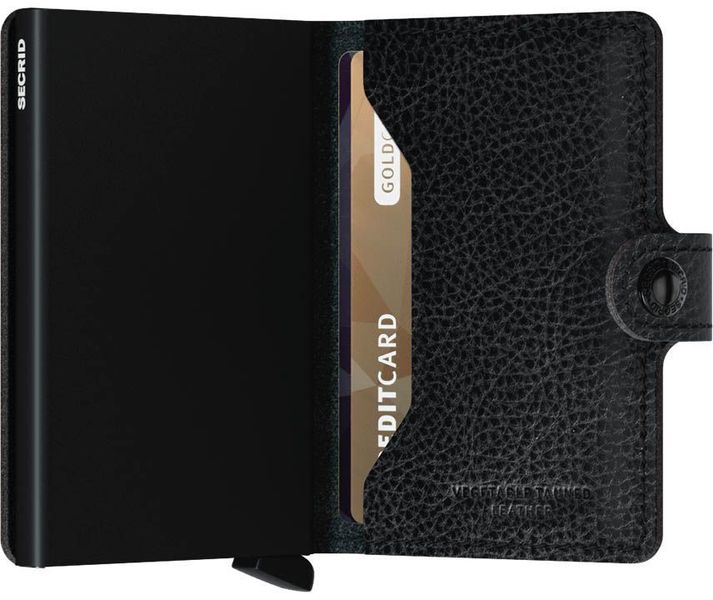 Secrid Mini Wallet Veg (65x102x21mm) - schwarz (Black)