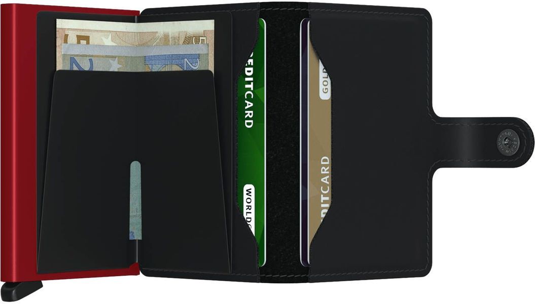Secrid Mini Wallet Matte (65x102x21mm) - noir (Black R)
