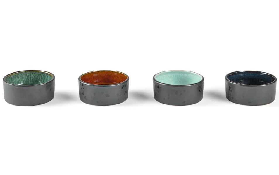 Bitz Dinnerware bowls set of 4 (Ø 7.5 cm) - gray (00)