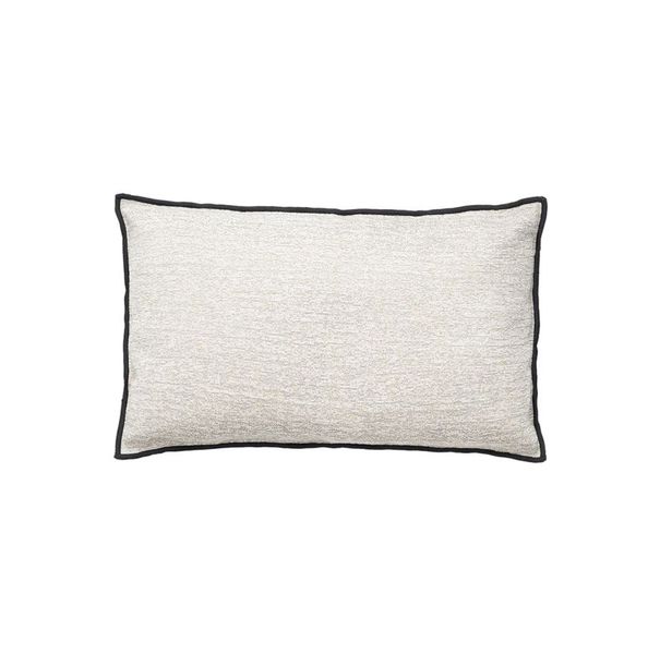 Blomus Pillowcase (30x50cm) - chenille - white/black (Mourning Dove)