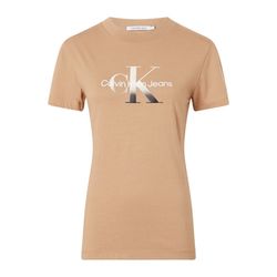 Calvin Klein T-shirt à logo unique - brun (GV7)
