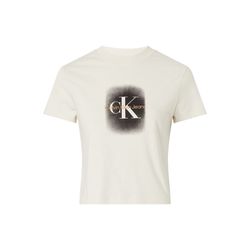 Calvin Klein Jeans Spray mono logo t-shirt - beige (ACF)