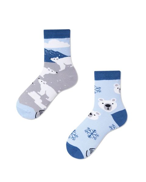 Many Mornings Socks - Frosty Friends - blue (00)