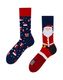 Many Mornings Socks - Christmas - blue (00)