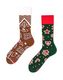 Many Mornings Chaussettes THE GINGERBREAD MAN - vert/brun (00)