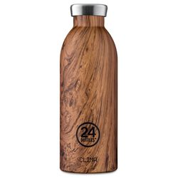 24Bottles Drinking bottle CLIMA (500ml) - brown (Wood)