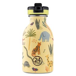 24Bottles Drinking bottle 250ml - yellow (Jungle Friends)