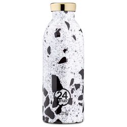 24Bottles Drinking bottle CLIMA (500ml) - white/black (Pompei)
