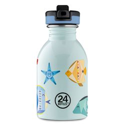 24Bottles Drinking bottle 250ml - blue (Sea Friends)