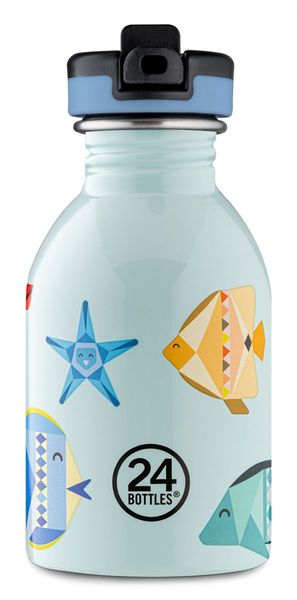 24Bottles Trinkflasche 250ml - blau (Sea Friends)
