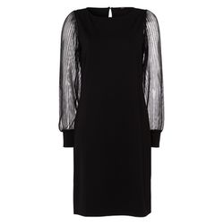 Zero Kleid mit transparenten Ärmeln - schwarz (9105)