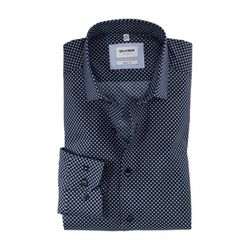 Olymp Level Five body fit Business Shirt - blue (11)