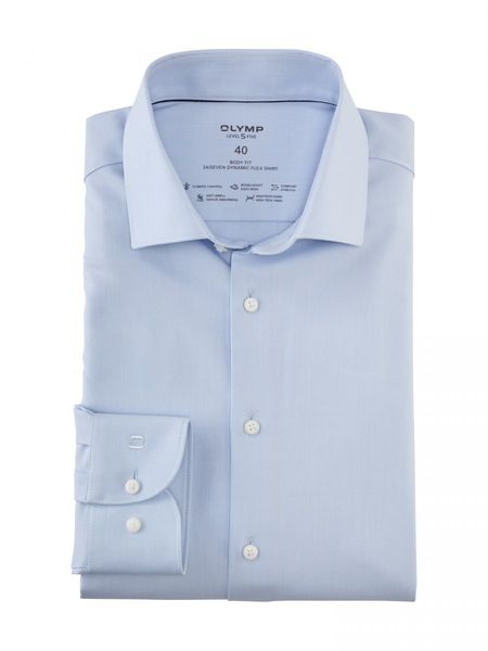 Olymp Body fit: Business shirt 24/Seven - blue (11)