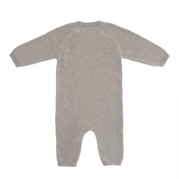 Lässig Combinaison tricoté longue de bébé - brun (Gris)
